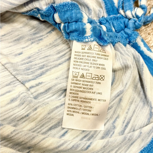 Belle by Kim Gravel Striped Slub Knit Side Ruched Short Sleeve Top - Picture 5 of 5